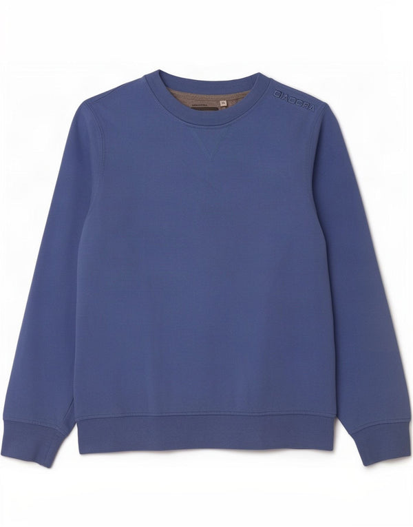 Diadora Boys Sweatshirt Jumper 11-12 år XL Blå Bomuld