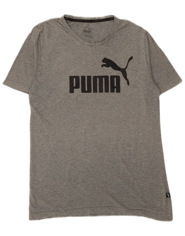 PUMA Grafisk T-shirt til mænd, mellemgrå