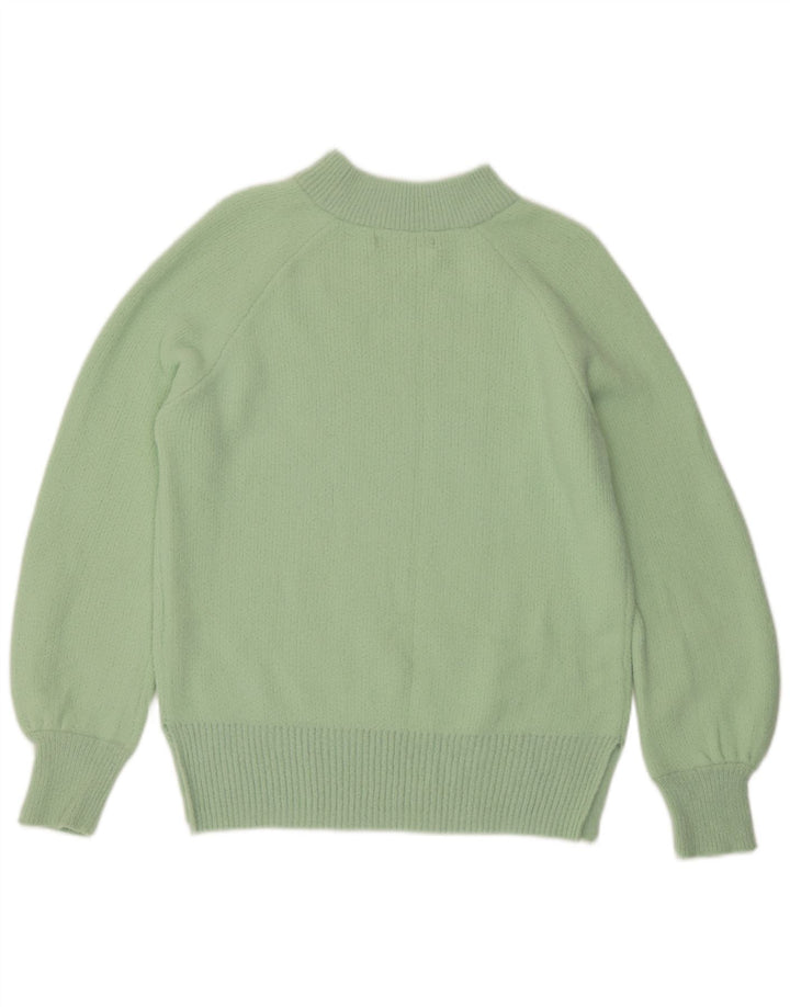 Marks & Spencer Dame Turtle Neck Jumper Sweater UK 10 Small Green