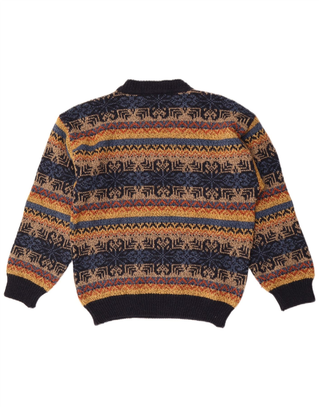 Vintage Herre Turtle Neck Jumper Sweater IT 50 Medium Flerfarvet