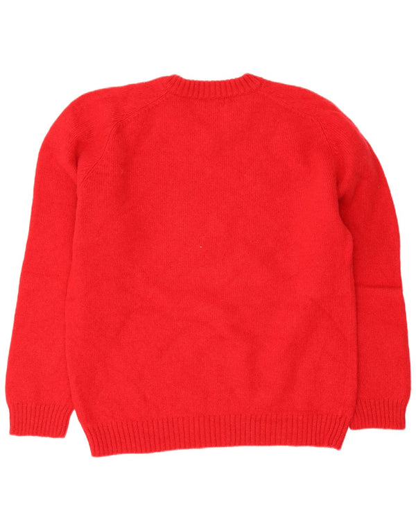 Diadora Dame V-hals sweater UK 20 2XL Rød Uld