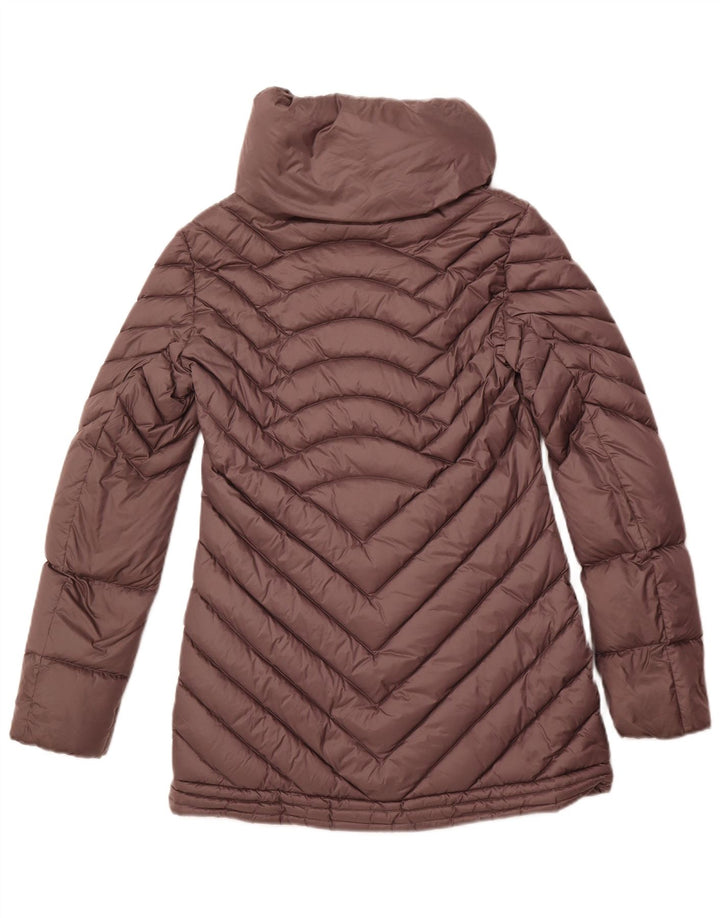 EMPORIO ARMANI Womens Padded Jacket UK 14 Medium Purple Polyamide