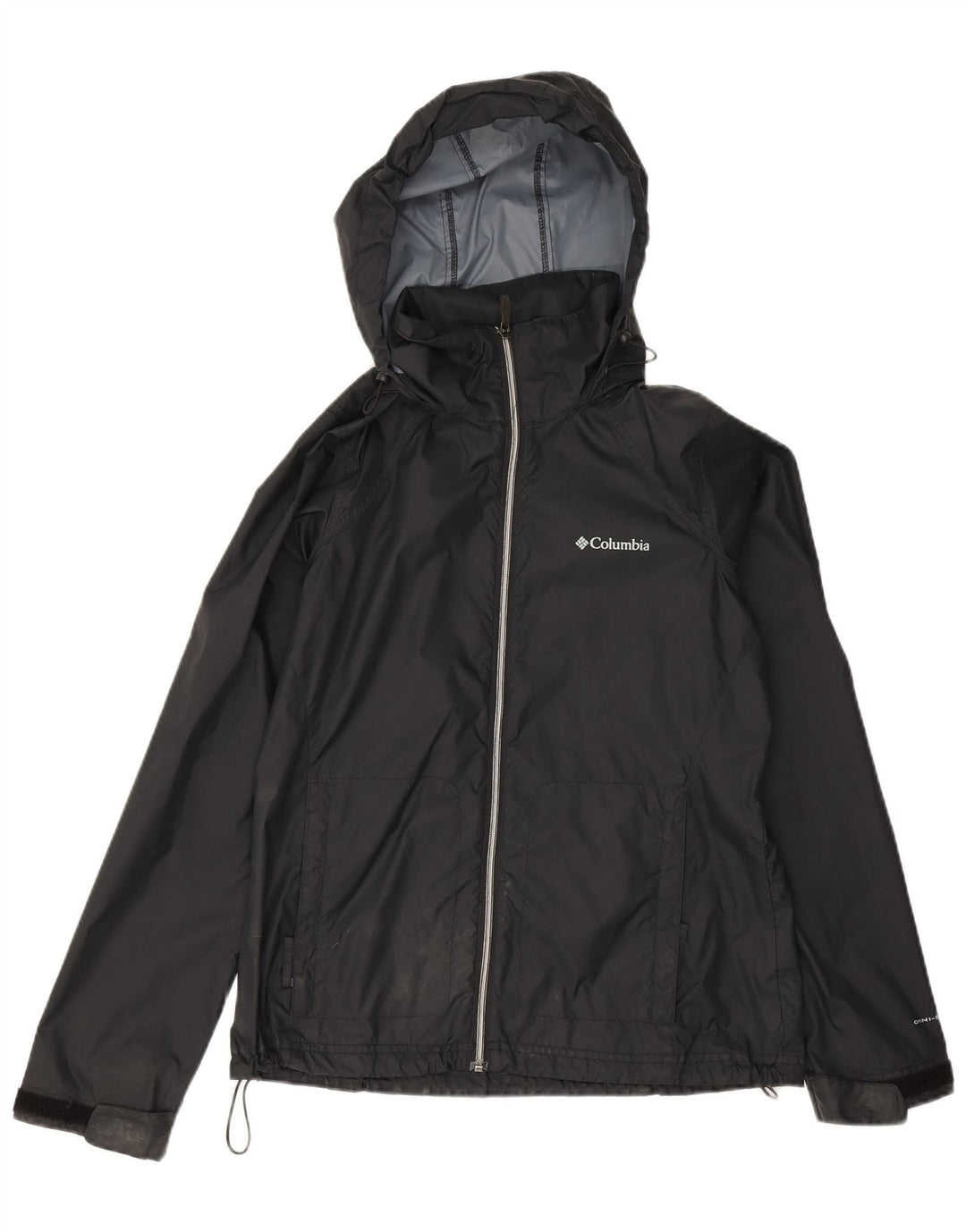 Columbia Herre Omni-Shield Regnjakke med hætte UK 38 Medium Sort Nylon