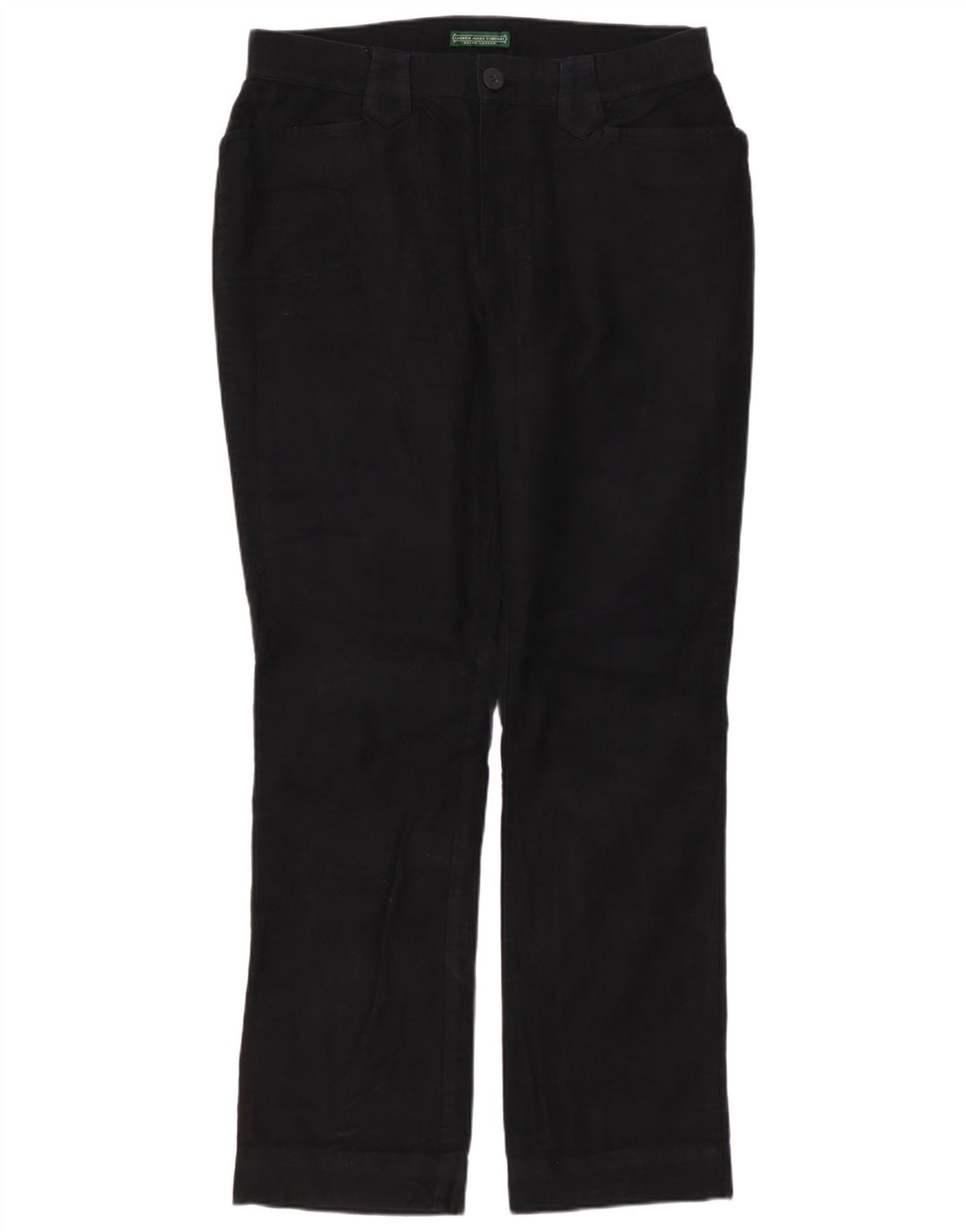 RALPH LAUREN Lige fritidsbukser til kvinder US 4 Small W30 L29 Sort