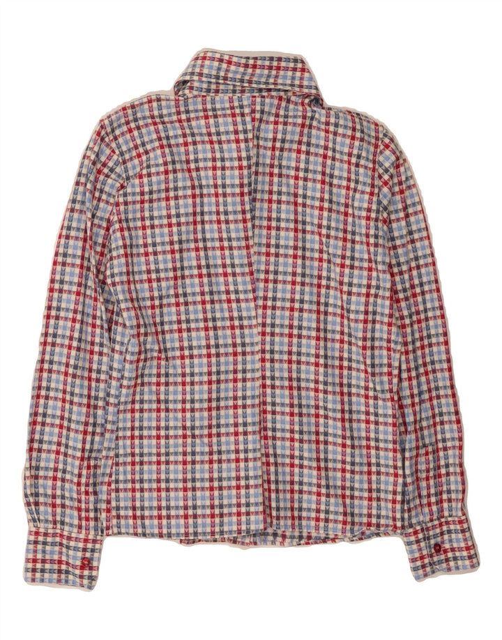 VINTAGE Womens Shirt IT 44 Medium Multicoloured Geometric Cotton Vintage Vintage and Second-Hand Vintage from Messina Hembry 