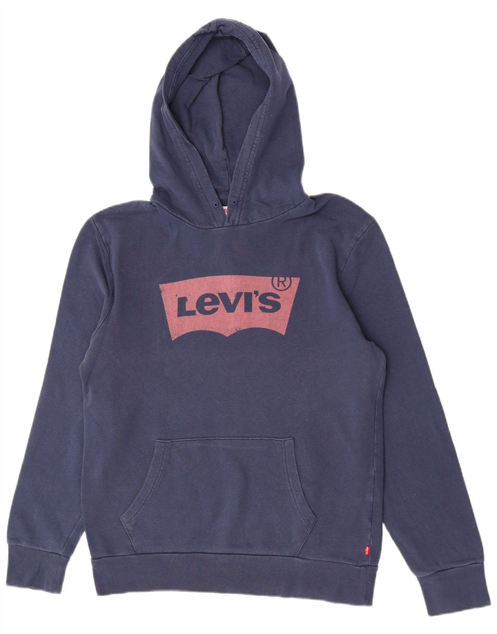Levi's Grafisk hættetrøje til mænd mellem marineblå bomuld