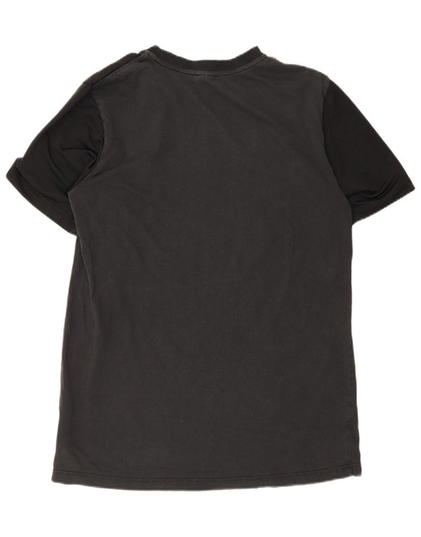 Nike grafisk T-shirt top til mænd, stor sort farveblok bomuld