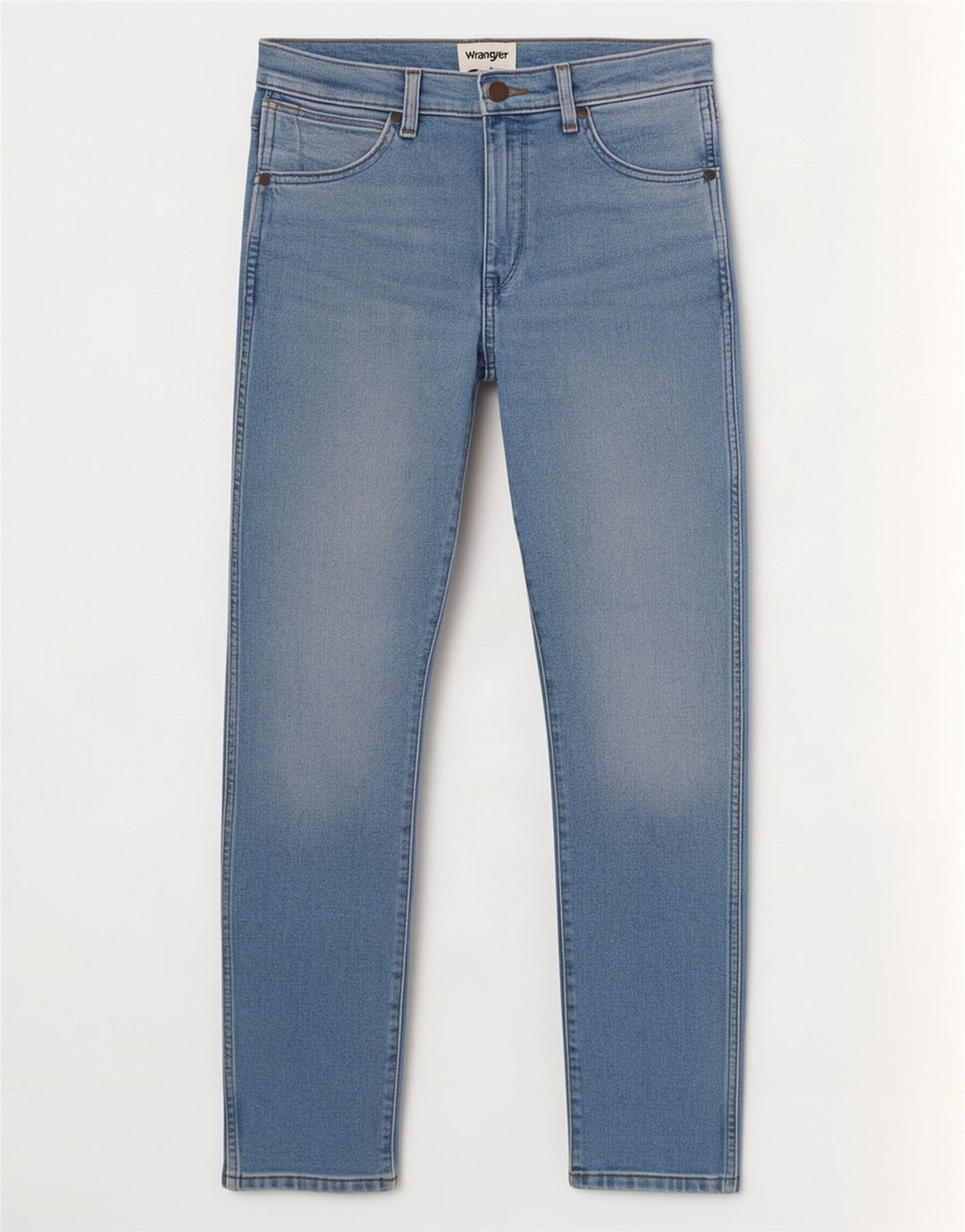 Wrangler Herre Larston Slim Jeans W28 L32 Blå Bomuld