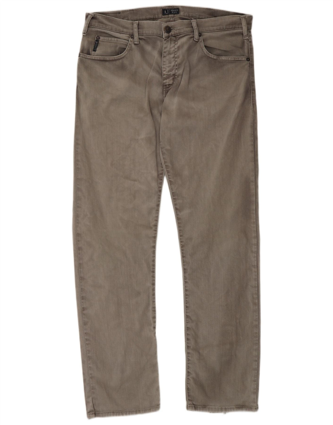 Armani Straight Jeans til mænd W36 L35 Grå bomuld