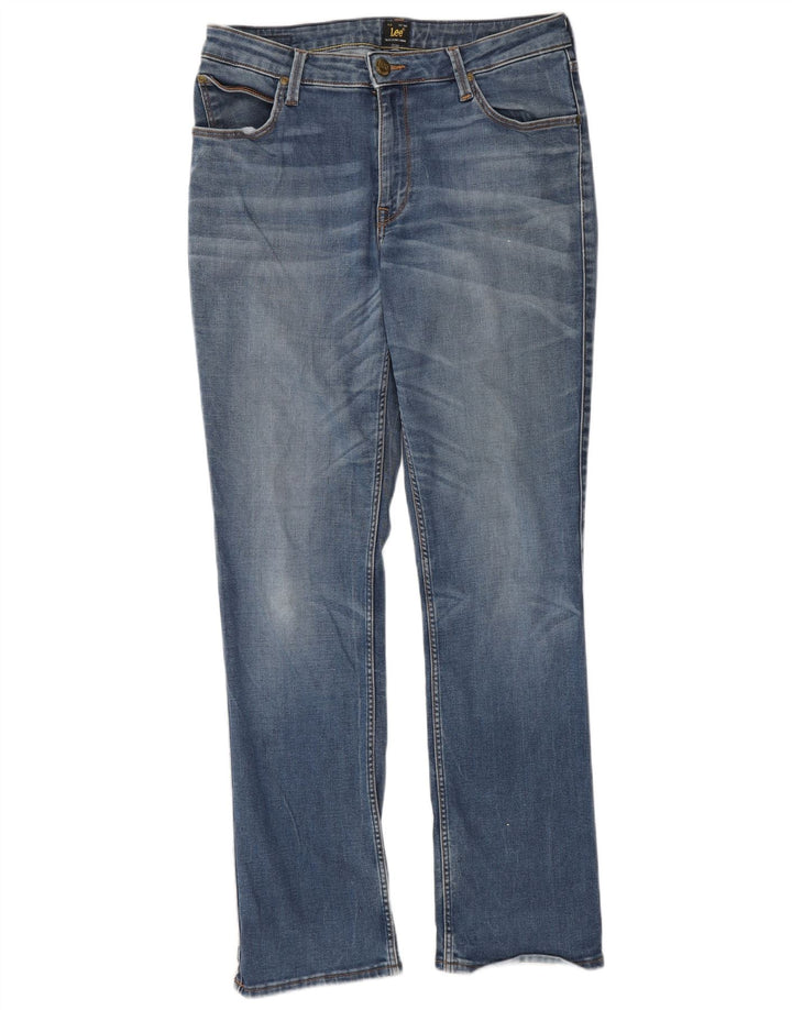 Lee Herre Marion Straight Jeans W31 L31 Blå Bomuld