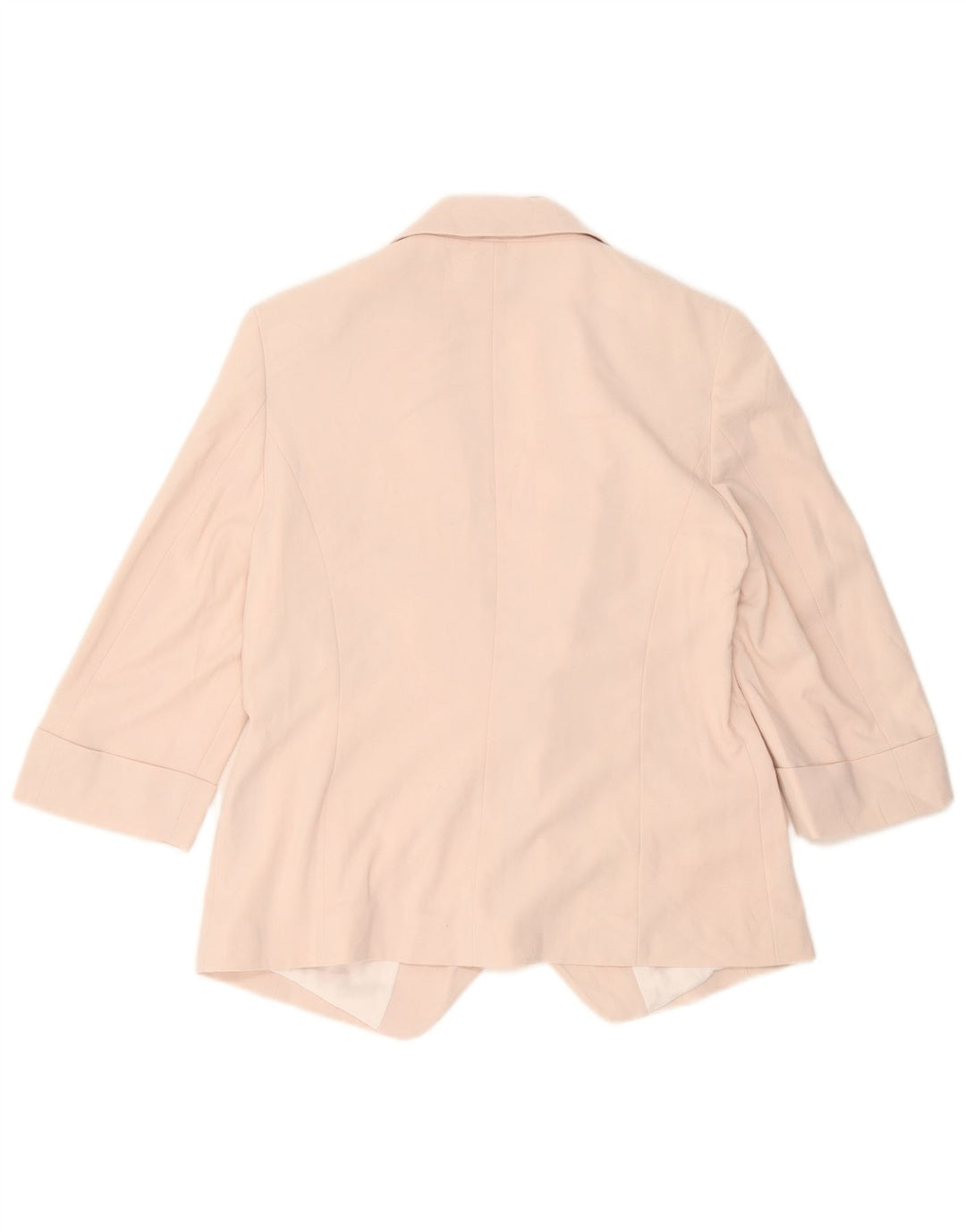 Marks & Spencer Dame 3/4 ærmet åben blazerjakke UK 12 Medium Pink