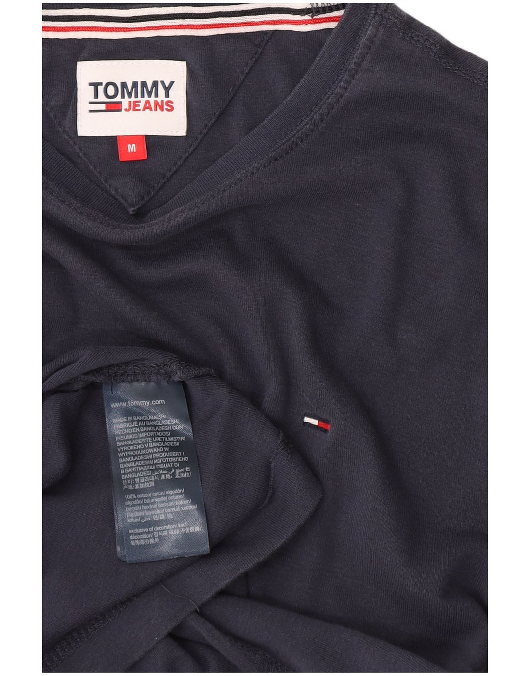 TOMMY HILFIGER Herre top Langærmet medium marineblå bomuld