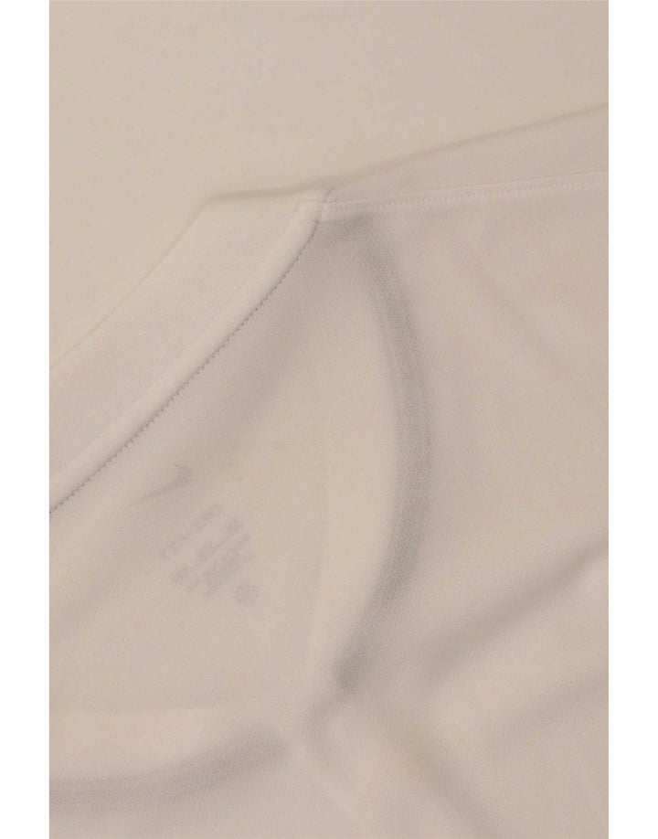 Nike herre Dri Fit T-shirt top 2XL hvid polyester