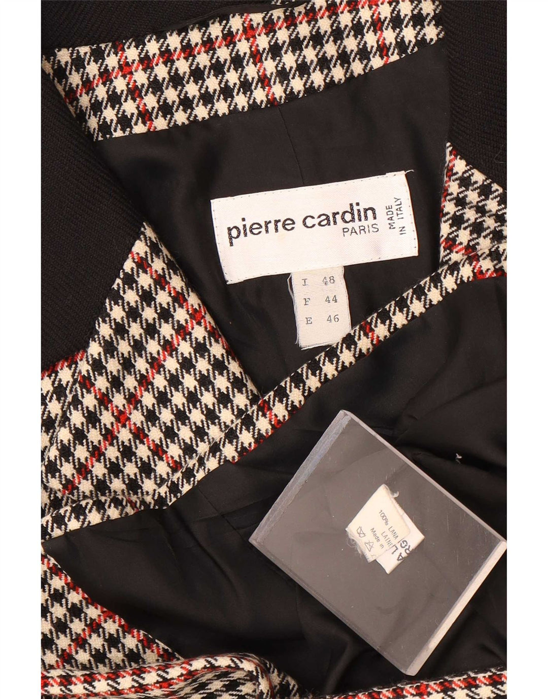 Pierre Cardin Dame 3-knaps blazerjakke IT 48 XL brun ternet uld