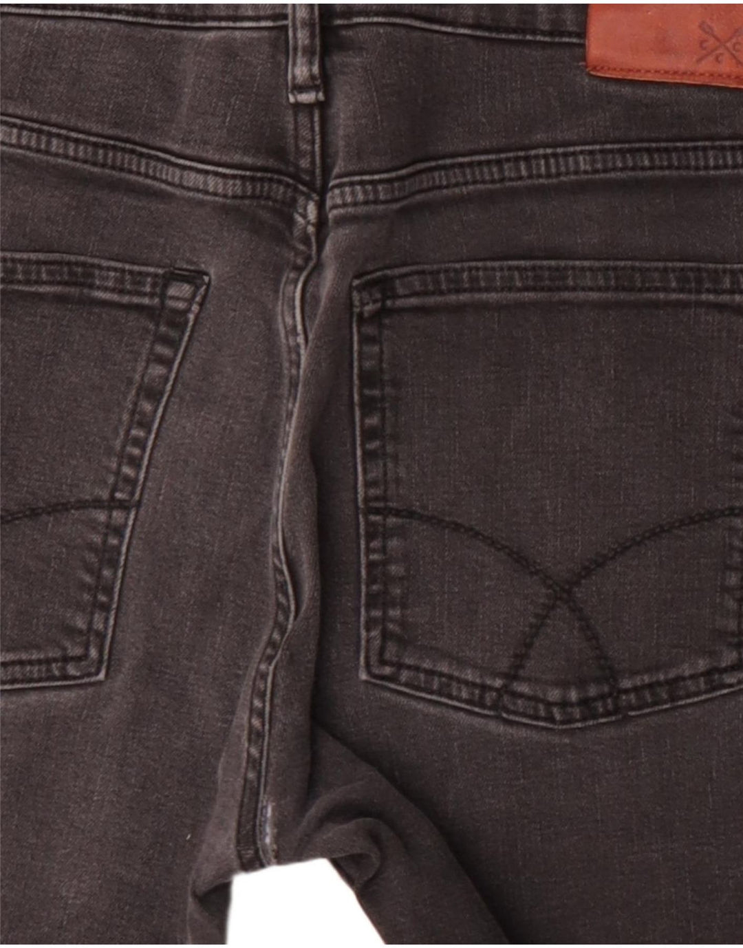 Crew Beklædning Herre Straight Jeans W34 L29 Sort Bomuld