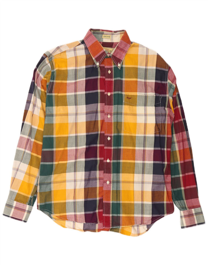 Alley & Sons Herre Ternet skjorte Medium Flerfarvet Plaid Bomuld