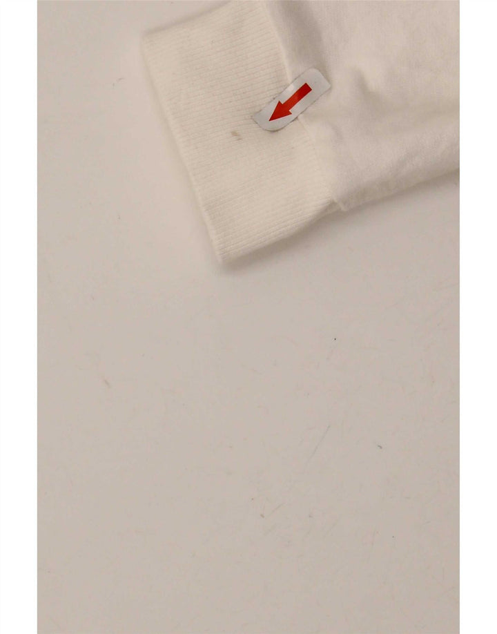 Zara Herre Trafaluc Graphic Sweatshirt Jumper Medium White Colourblock
