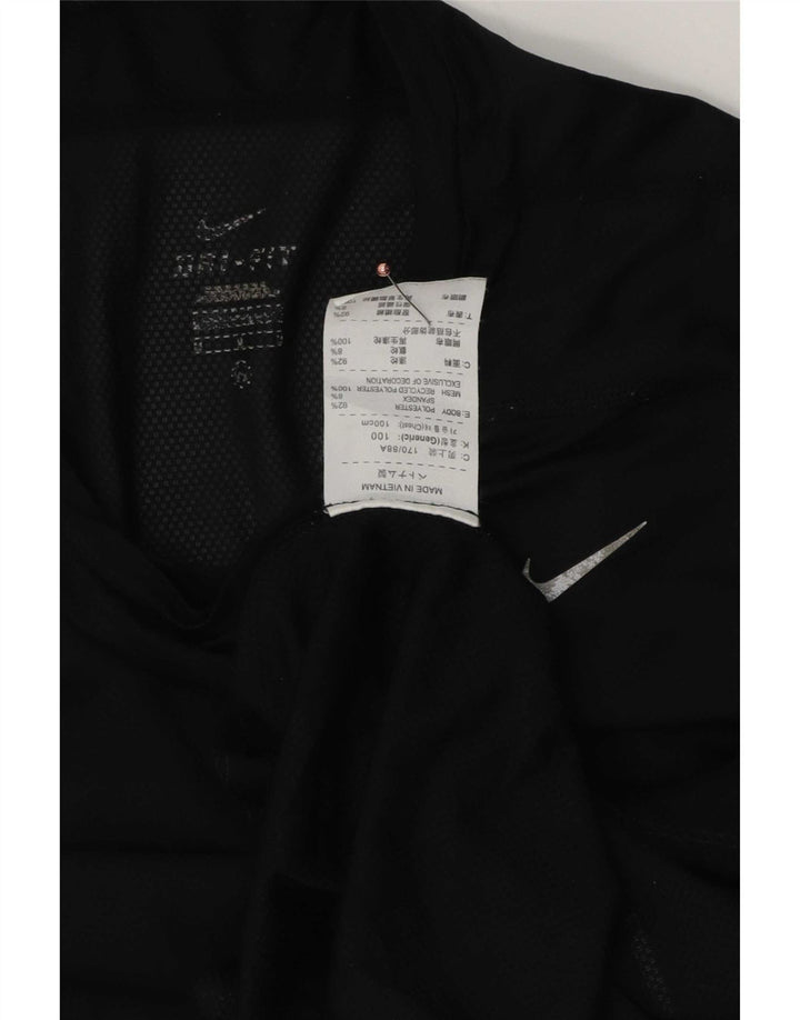 Nike Herre Dri Fit T-Shirt Top Medium Sort Polyester