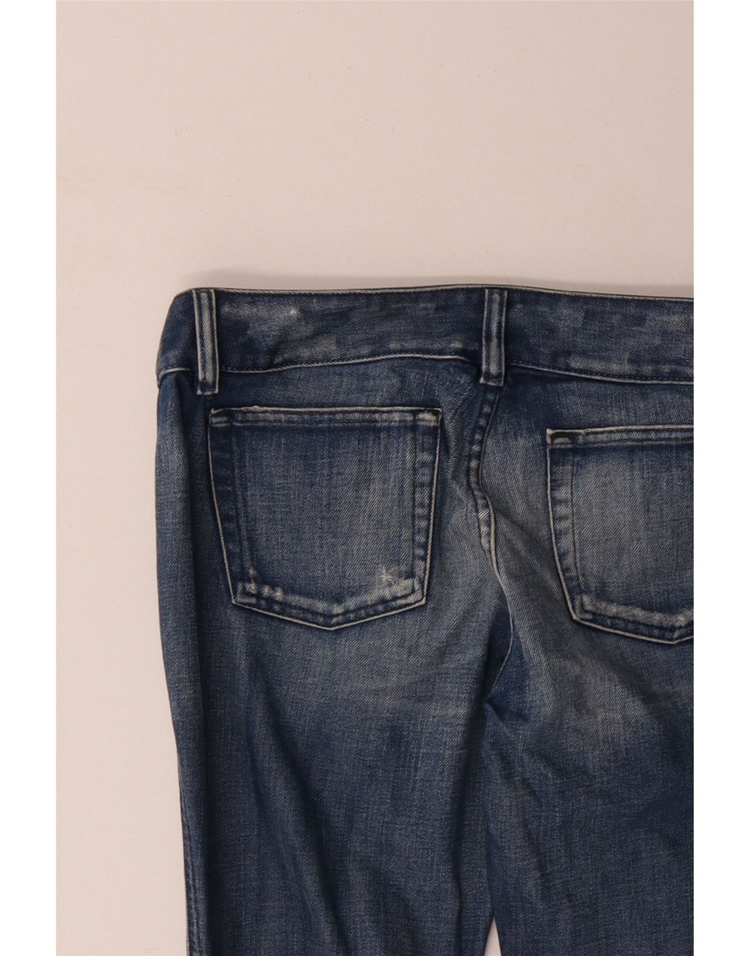 DIESEL Dame Distressed Bootcut Jeans W31 L29 Blå Bomuld