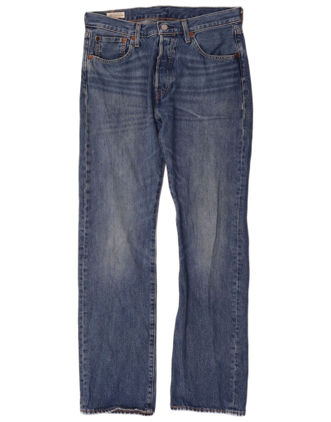 Levi's Herre 501 Straight Jeans W30 L30 Blå Bomuld