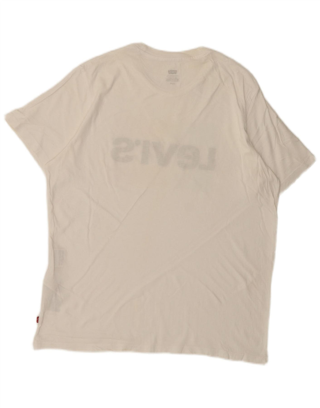 Levi's Herre grafisk T-shirt Top Stor hvid bomuld