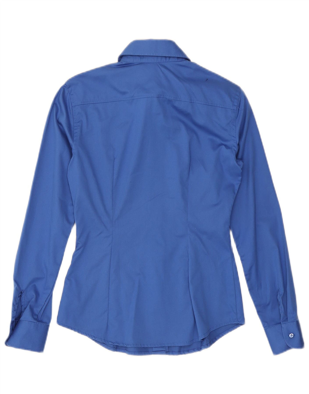 Naracamicie Dameskjorte UK 12 Medium Blue Cotton
