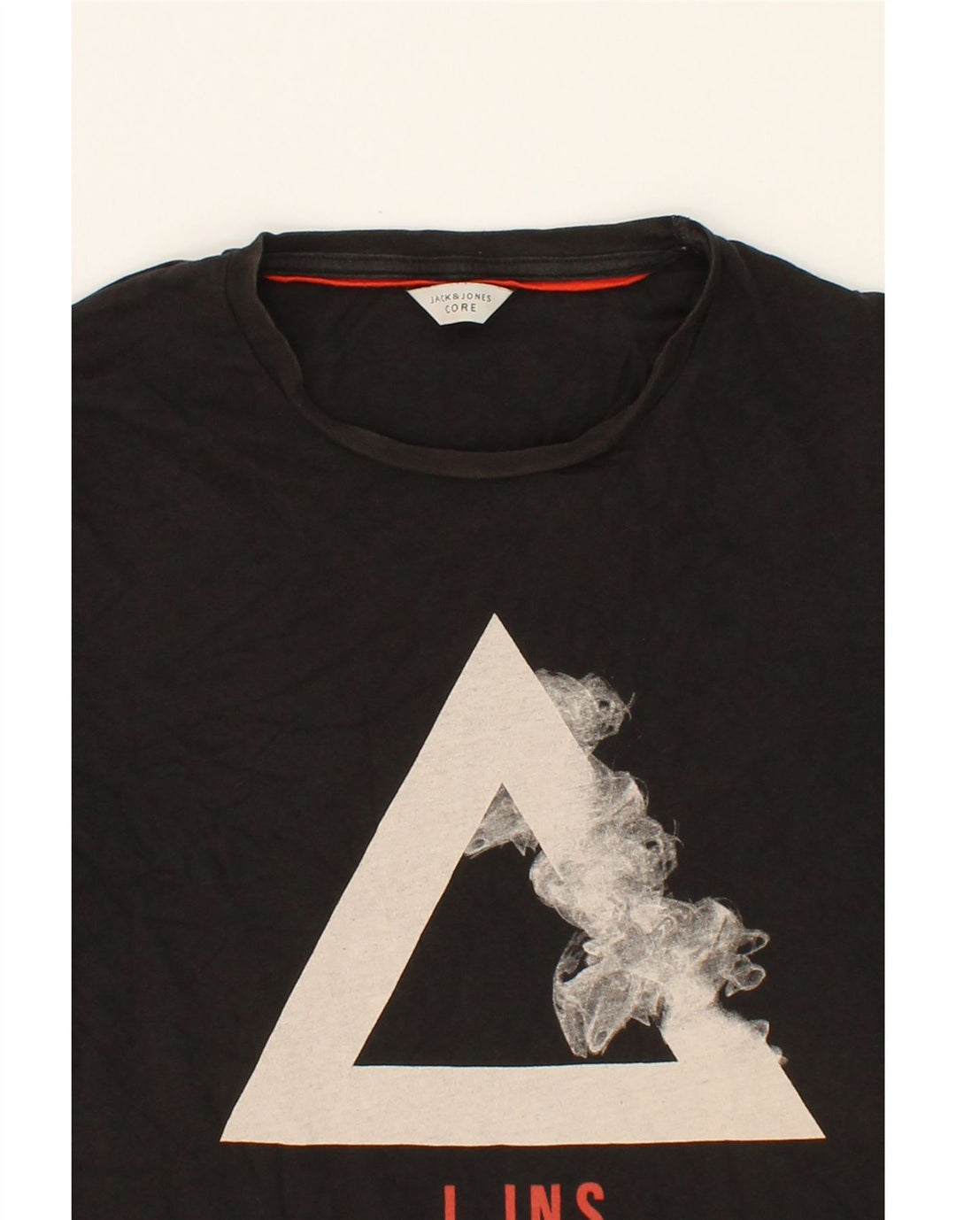 JACK & JONES Mens Graphic T-Shirt Top Small Black Cotton Vintage Jack & Jones and Second-Hand Jack & Jones from Messina Hembry 