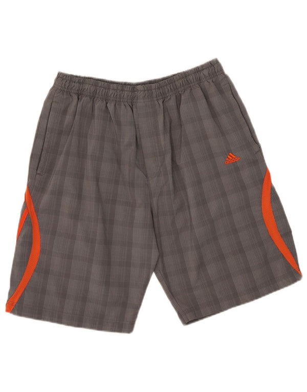 Adidas Herre Sportshorts UK 46/48 XL Grå ternet