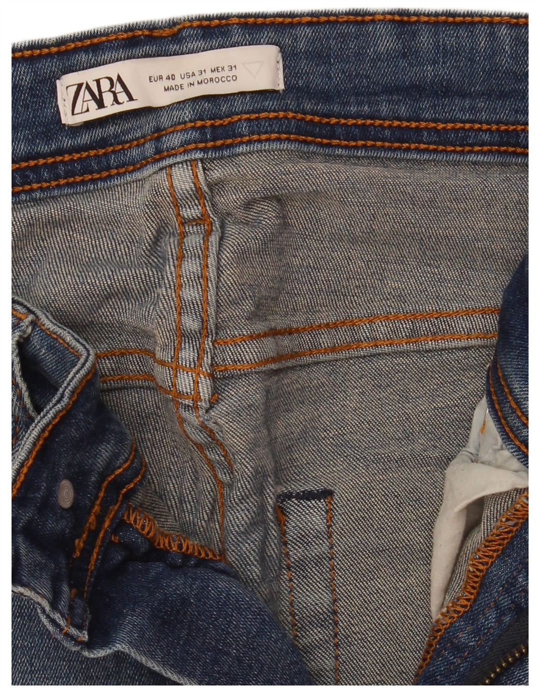 Zara Herre Skinny Jeans EU 40 Medium W31 L32 Blå
