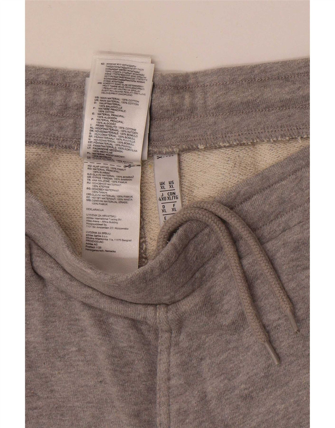 Adidas Herre Sportshorts XL Grå Bomuld