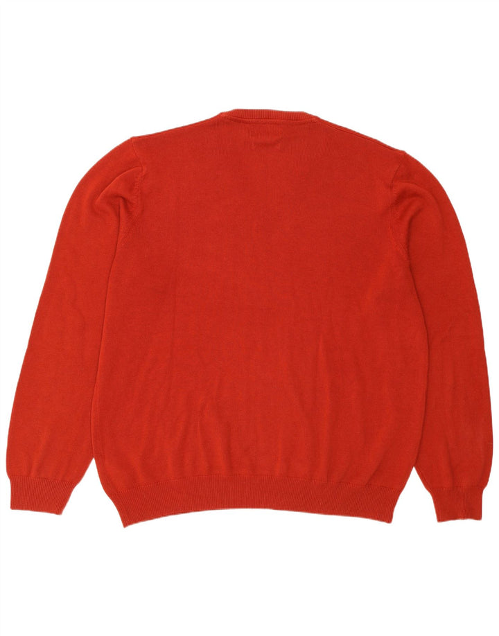 Marks & Spencer Herre V-hals sweater XL Rød Bomuld