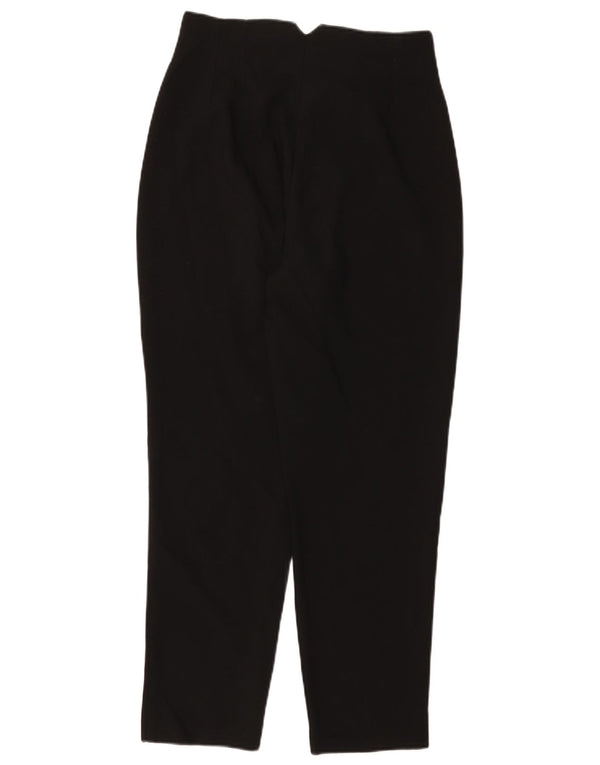 Zara Womens High Waist Tapered Casual Trousers Medium W28 L27 Black