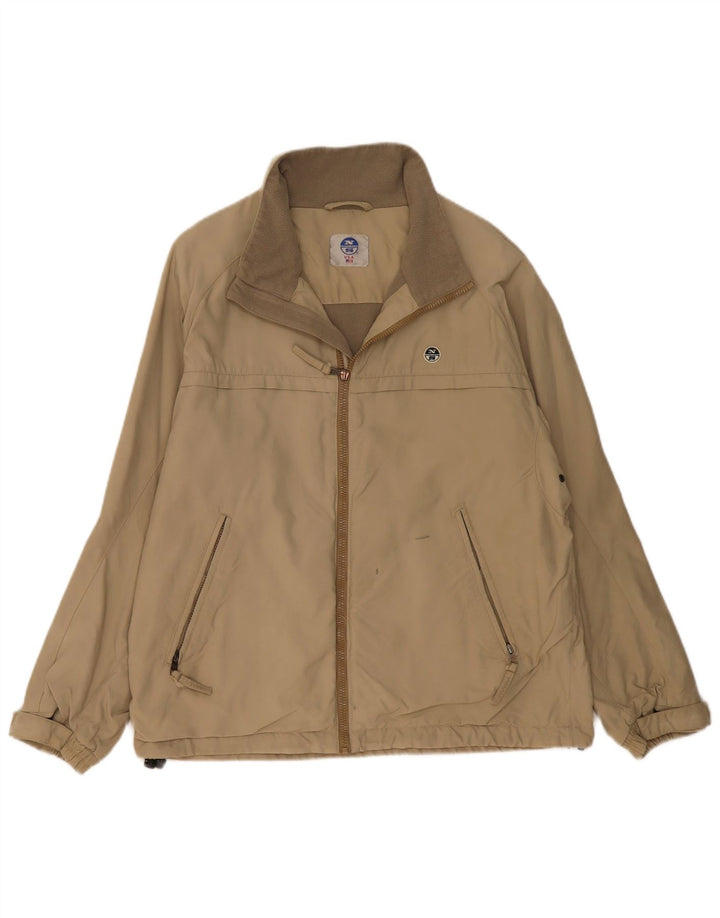 North Sails Herre Windbreaker Jacket UK 38 Medium Beige Polyamid