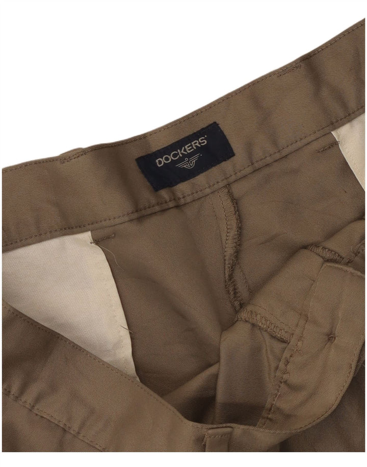 Dockers Herre Pegged Chino Shorts W34 Large Beige