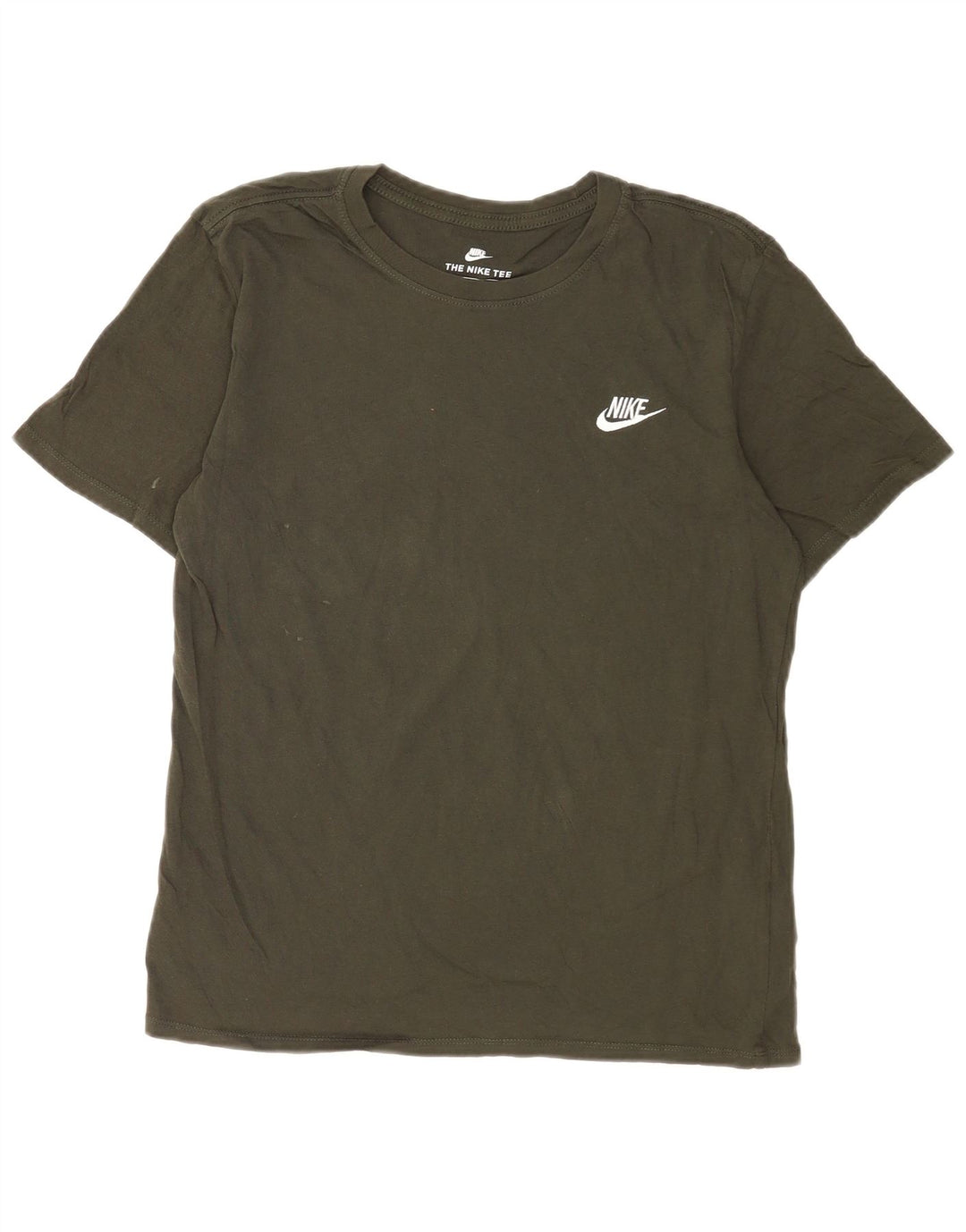 Nike T-shirt med atletisk snit til mænd, mellemgrøn bomuld
