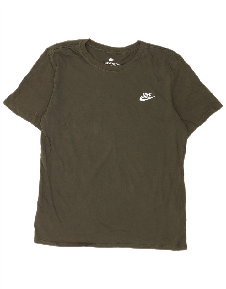 Nike T-shirt med atletisk snit til mænd, mellemgrøn bomuld