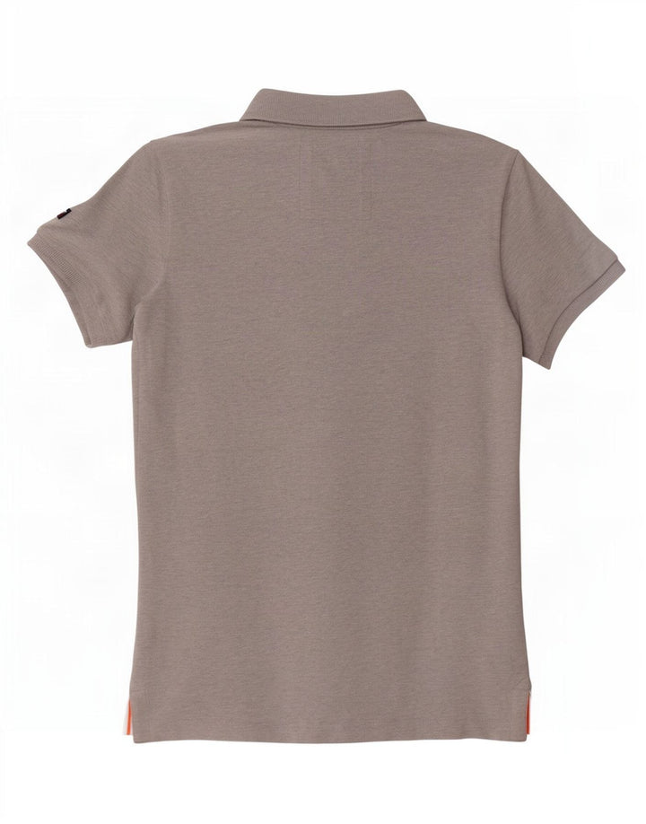 Superdry Poloshirt med klassisk pasform til mænd mellemgrå bomuld