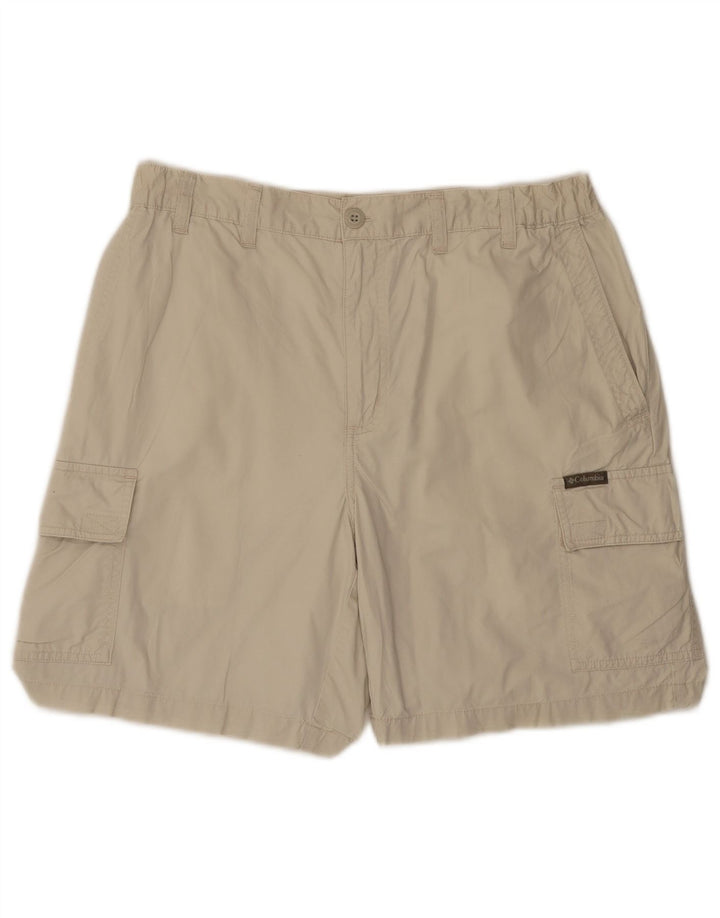 COLUMBIA Herre Cargo Shorts W32 Medium Beige Bomuld