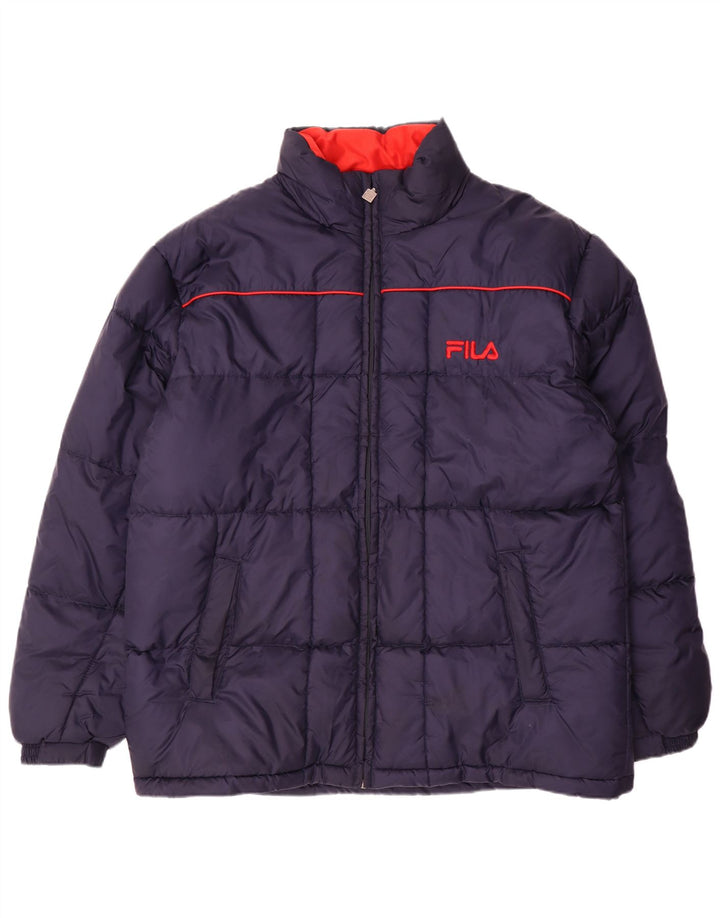 Fila Polstret Herrejakke UK 42 XL Navy Blue Polyamide