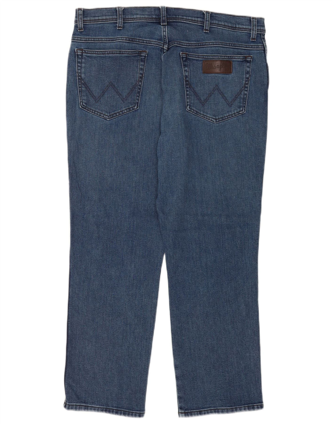 Wrangler Herre Texas Straight Jeans W38 L30 Blå Bomuld