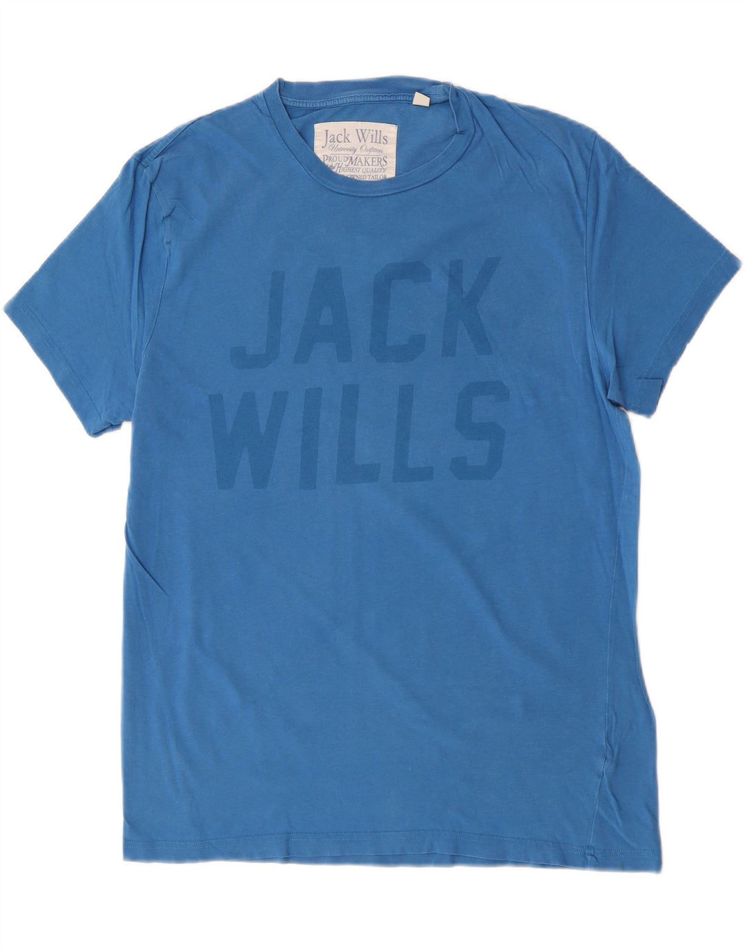 Jack Wills Herre grafisk T-shirt Top mellemblå bomuld