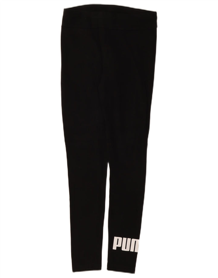 Puma Grafiske Leggings til kvinder UK 8 Lille Sort