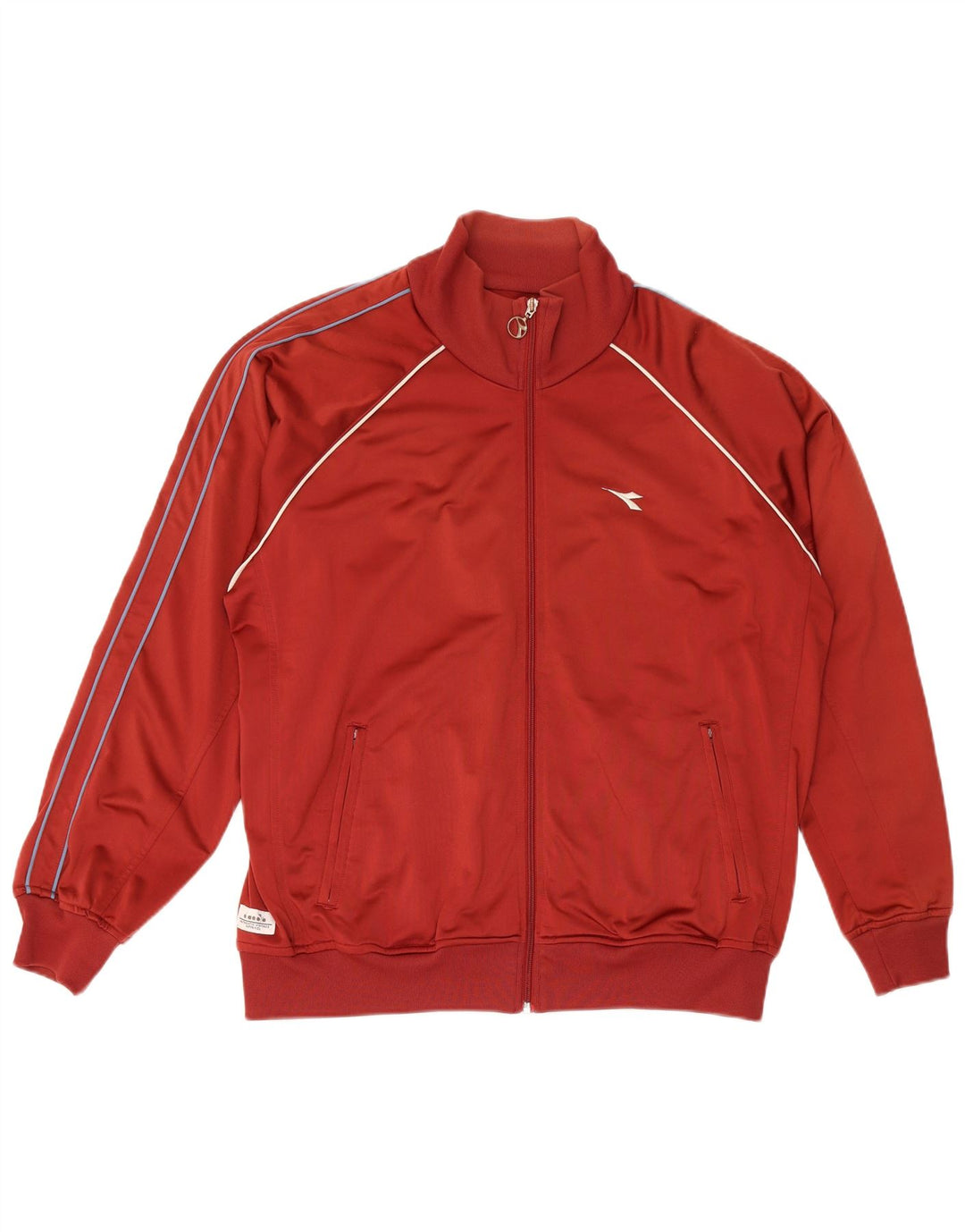 Diadora Træningsdragt til mænd Topjakke UK 42 Stor Rød Polyester