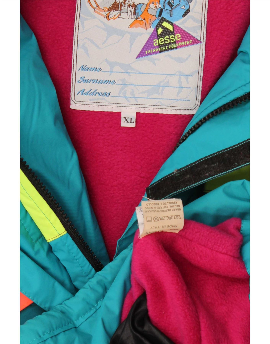 Aesse Herre Skijakke UK 42 XL Blå Colourblock Polyamid