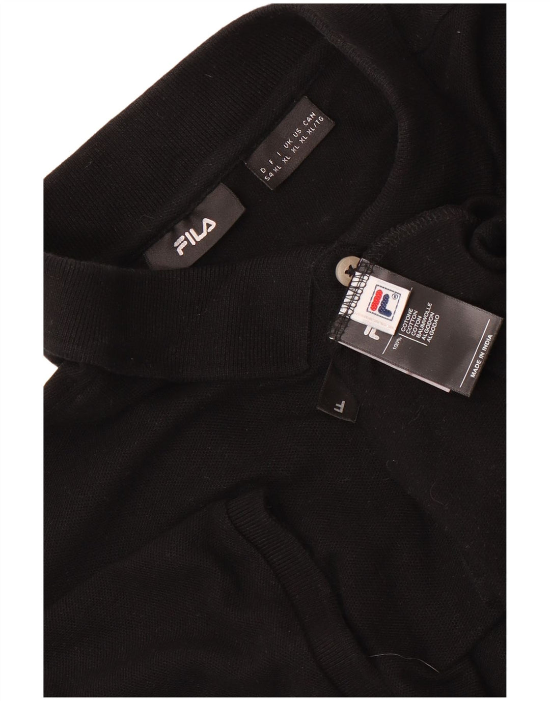 Fila Herre poloshirt XL Sort bomuld