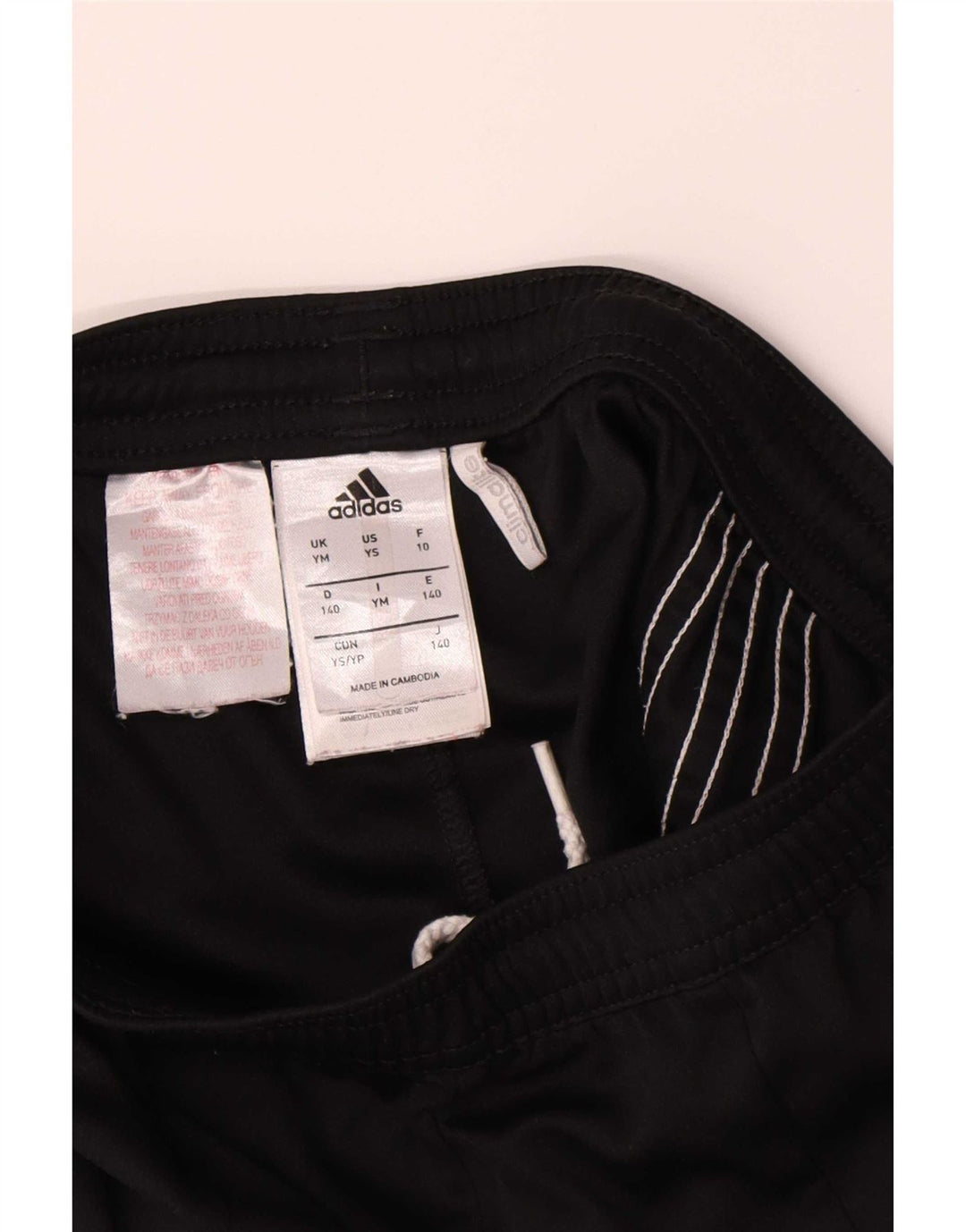 Adidas Boys Climalite Sportshorts 9-10 år Medium Sort Colourblock
