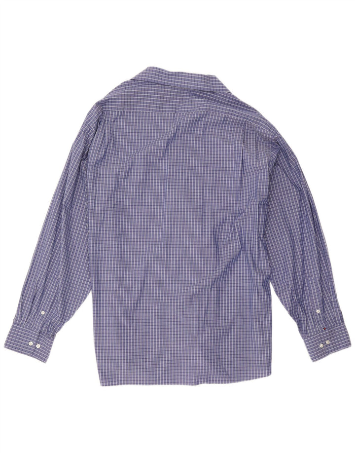Tommy Hilfiger Herre Regular Fit skjorte 2XL blå ternet bomuld