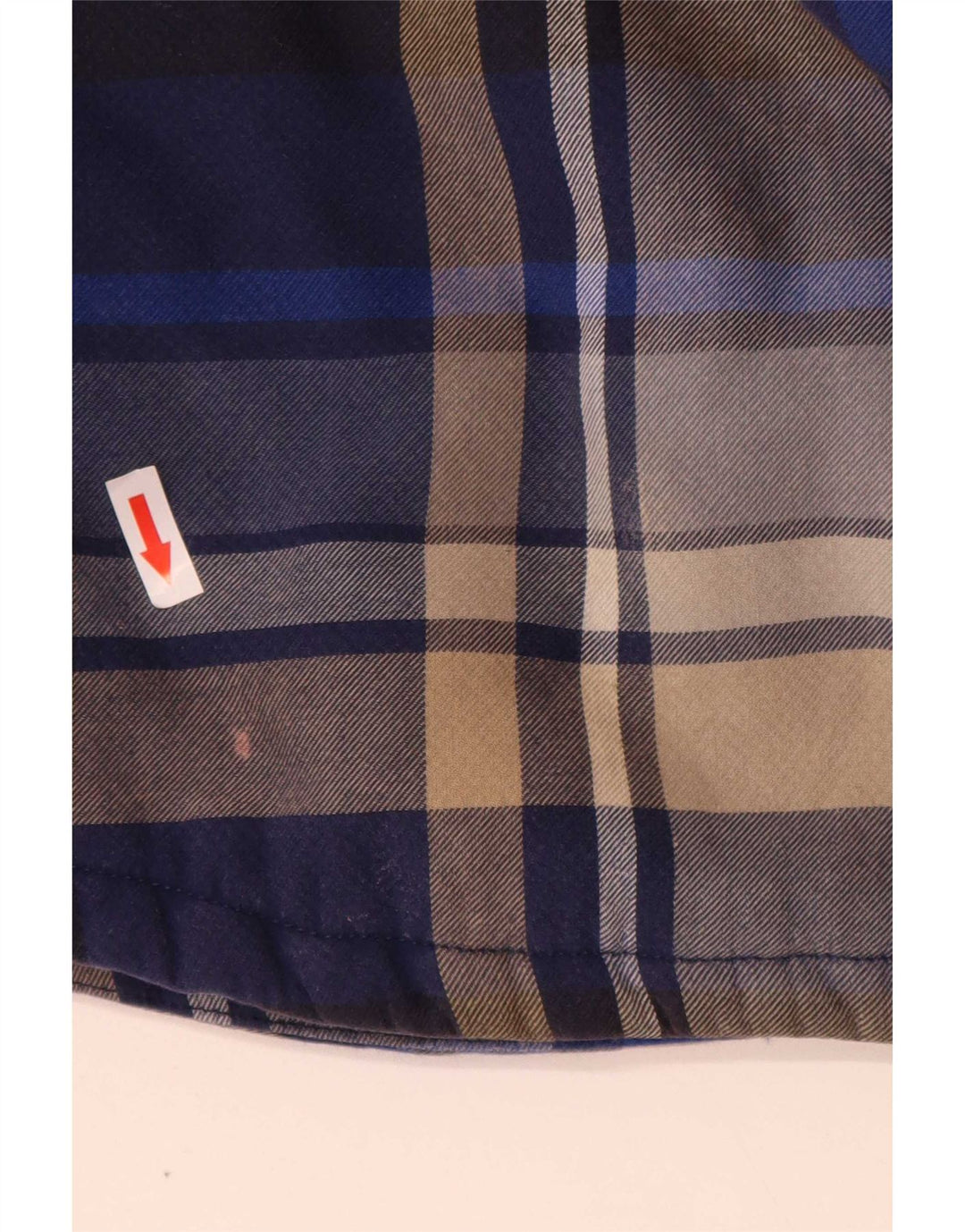 Marks & Spencer Herre Overshirt Lumberjack Shirt XL blå ternet polyester