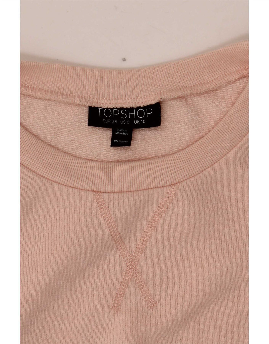 Topshop Dame Sweatshirt Jumper UK 10 Small Pink