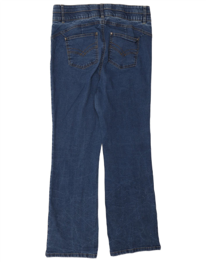 Marks & Spencer Womens Autograph Bootcut Jeans UK 14 Large W32 L29 Blue